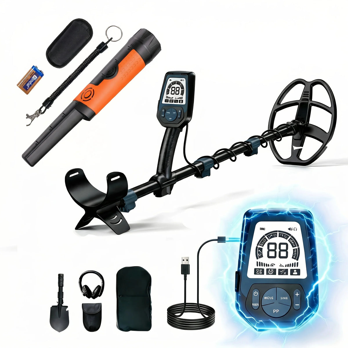 Kit détecteur de métaux SUNPOW Pro 16